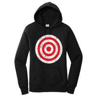 Vintage Bullseye Target Bulls Eye Funny Joke Women's Pullover Hoodie