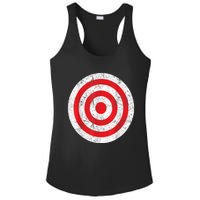 Vintage Bullseye Target Bulls Eye Funny Joke Ladies PosiCharge Competitor Racerback Tank