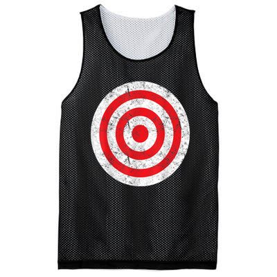 Vintage Bullseye Target Bulls Eye Funny Joke Mesh Reversible Basketball Jersey Tank