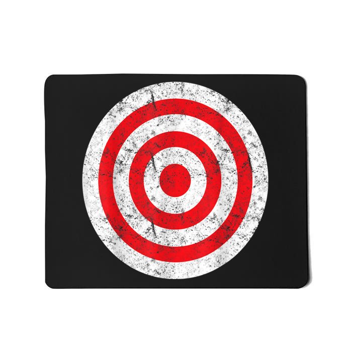 Vintage Bullseye Target Bulls Eye Funny Joke Mousepad