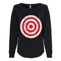 Vintage Bullseye Target Bulls Eye Funny Joke Womens California Wash Sweatshirt