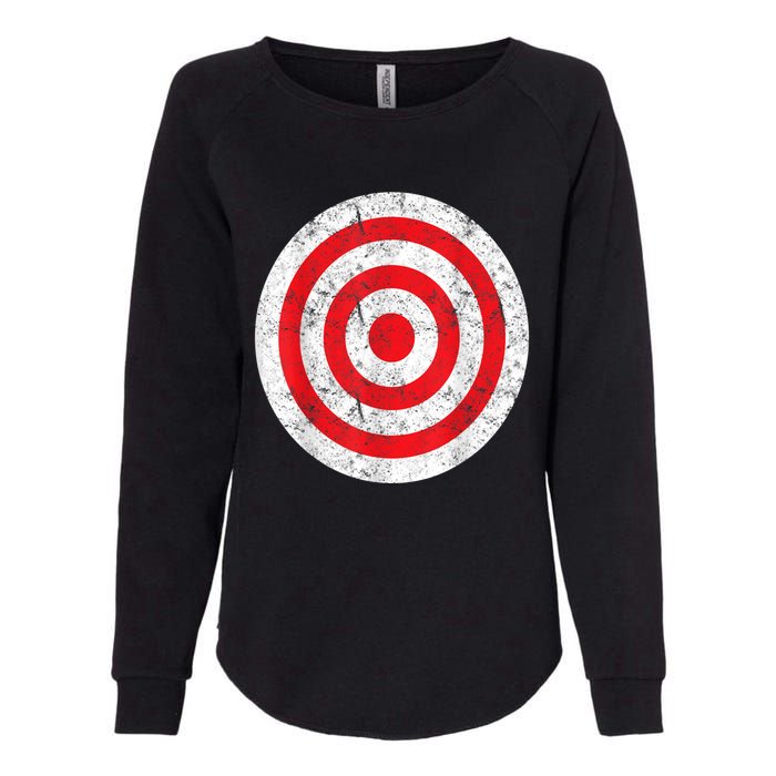 Vintage Bullseye Target Bulls Eye Funny Joke Womens California Wash Sweatshirt