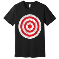 Vintage Bullseye Target Bulls Eye Funny Joke Premium T-Shirt