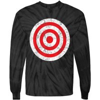 Vintage Bullseye Target Bulls Eye Funny Joke Tie-Dye Long Sleeve Shirt