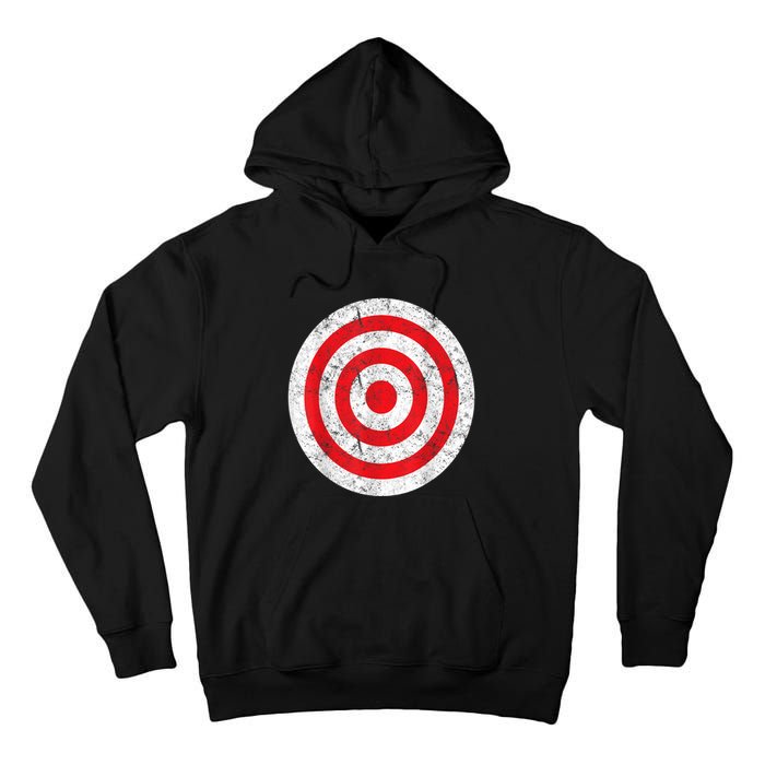 Vintage Bullseye Target Bulls Eye Funny Joke Tall Hoodie