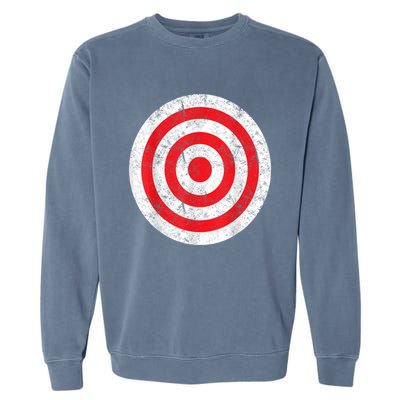 Vintage Bullseye Target Bulls Eye Funny Joke Garment-Dyed Sweatshirt