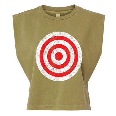 Vintage Bullseye Target Bulls Eye Funny Joke Garment-Dyed Women's Muscle Tee