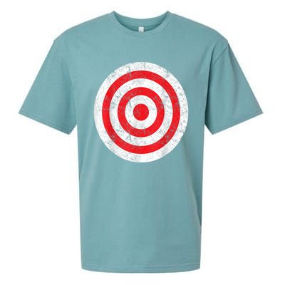 Vintage Bullseye Target Bulls Eye Funny Joke Sueded Cloud Jersey T-Shirt