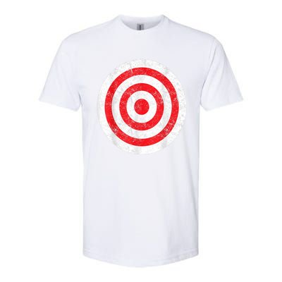 Vintage Bullseye Target Bulls Eye Funny Joke Softstyle CVC T-Shirt