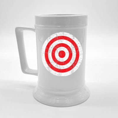 Vintage Bullseye Target Bulls Eye Funny Joke Beer Stein