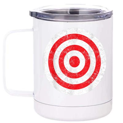 Vintage Bullseye Target Bulls Eye Funny Joke 12 oz Stainless Steel Tumbler Cup