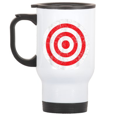 Vintage Bullseye Target Bulls Eye Funny Joke Stainless Steel Travel Mug