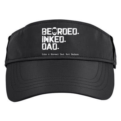 Vintage Bearded Tattoo Lover Inked Dad Adult Drive Performance Visor