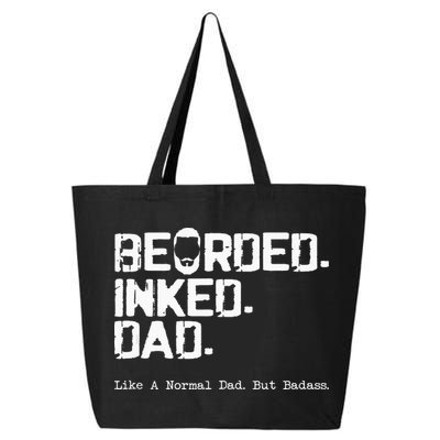 Vintage Bearded Tattoo Lover Inked Dad 25L Jumbo Tote