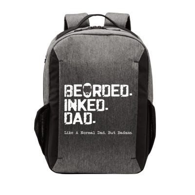 Vintage Bearded Tattoo Lover Inked Dad Vector Backpack