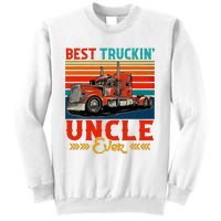 Vintage Best Truckin Uncle Ever Funny Truck Driver Sweatshirt