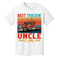 Vintage Best Truckin Uncle Ever Funny Truck Driver Kids T-Shirt