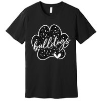 Vintage Bulldogs Team Pride School Spirit Back To School Premium T-Shirt