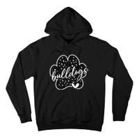 Vintage Bulldogs Team Pride School Spirit Back To School Tall Hoodie