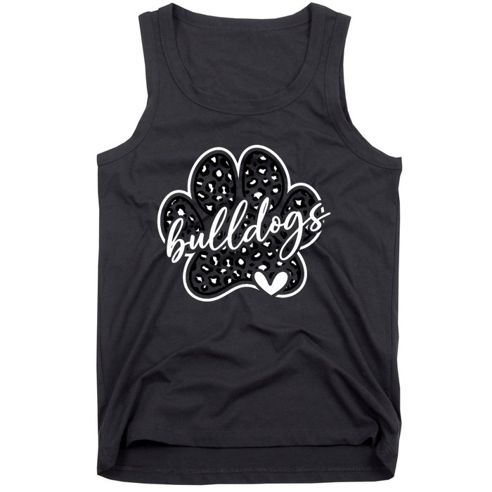 Vintage Bulldogs Team Pride School Spirit Back To School Tank Top