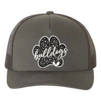 Vintage Bulldogs Team Pride School Spirit Back To School Yupoong Adult 5-Panel Trucker Hat