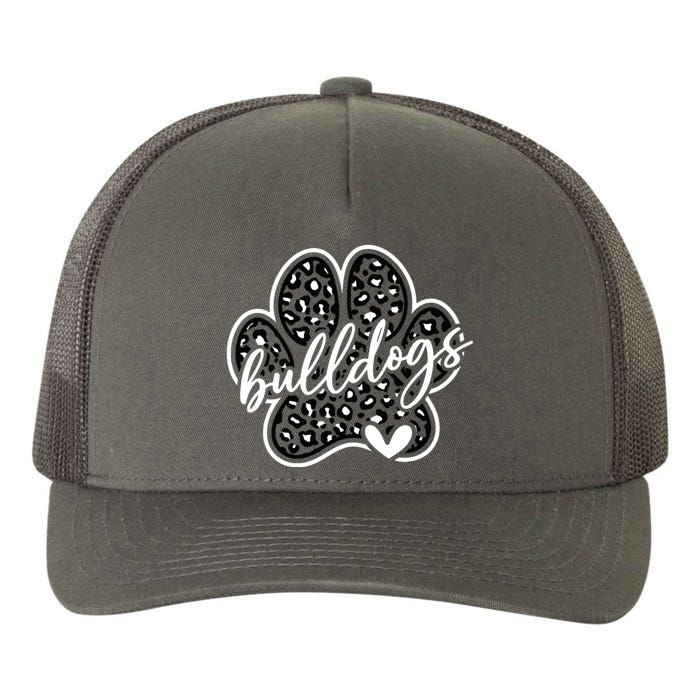 Vintage Bulldogs Team Pride School Spirit Back To School Yupoong Adult 5-Panel Trucker Hat