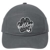 Vintage Bulldogs Team Pride School Spirit Back To School 7-Panel Snapback Hat