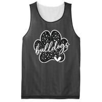 Vintage Bulldogs Team Pride School Spirit Back To School Mesh Reversible Basketball Jersey Tank