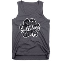 Vintage Bulldogs Team Pride School Spirit Back To School Tank Top