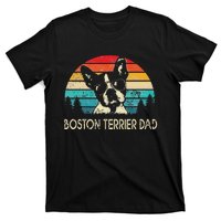 Vintage Boston Terrier Dad Dog Dad Father's Day T-Shirt