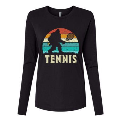 Vintage Bigfoot Tennis Womens Cotton Relaxed Long Sleeve T-Shirt