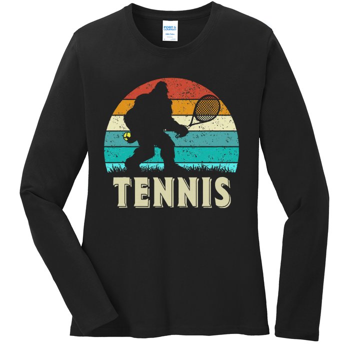 Vintage Bigfoot Tennis Ladies Long Sleeve Shirt