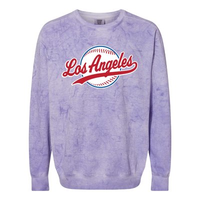 Vintage Baseball Throwback Retro Design Colorblast Crewneck Sweatshirt