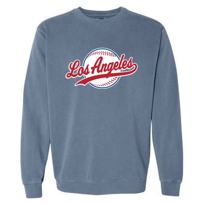 Vintage Baseball Throwback Retro Design Garment-Dyed Sweatshirt