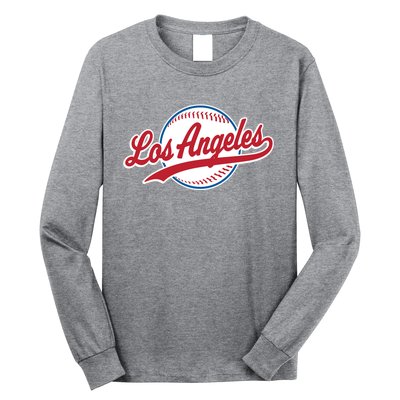 Vintage Baseball Throwback Retro Design Long Sleeve Shirt