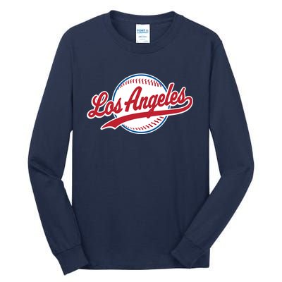 Vintage Baseball Throwback Retro Design Tall Long Sleeve T-Shirt