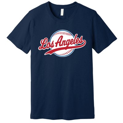 Vintage Baseball Throwback Retro Design Premium T-Shirt