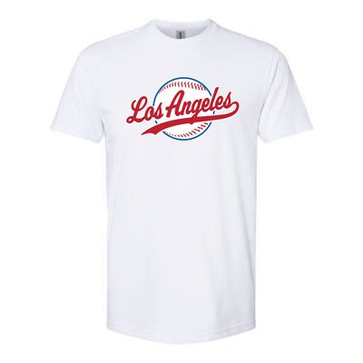 Vintage Baseball Throwback Retro Design Softstyle® CVC T-Shirt