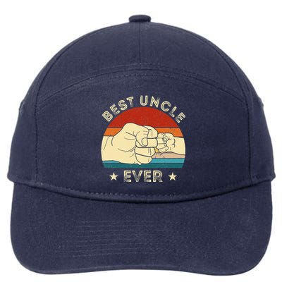 Vintage Best Uncle Ever Fist Bump Funny Uncle Fathers Day 7-Panel Snapback Hat