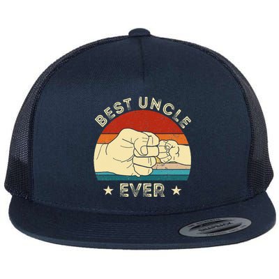 Vintage Best Uncle Ever Fist Bump Funny Uncle Fathers Day Flat Bill Trucker Hat