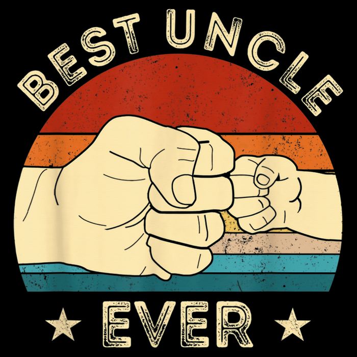 Vintage Best Uncle Ever Fist Bump Funny Uncle Fathers Day Backpack
