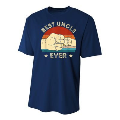Vintage Best Uncle Ever Fist Bump Funny Uncle Fathers Day Youth Performance Sprint T-Shirt