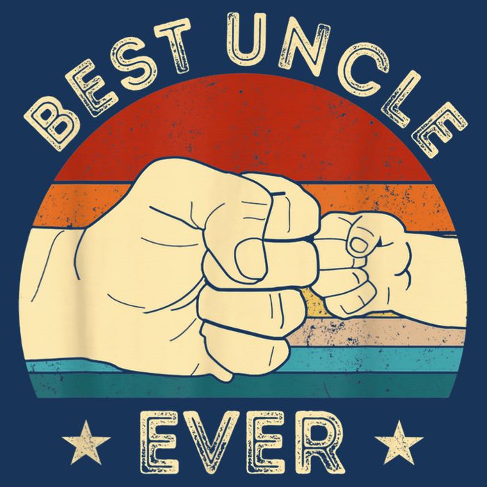 Vintage Best Uncle Ever Fist Bump Funny Uncle Fathers Day Tank Top