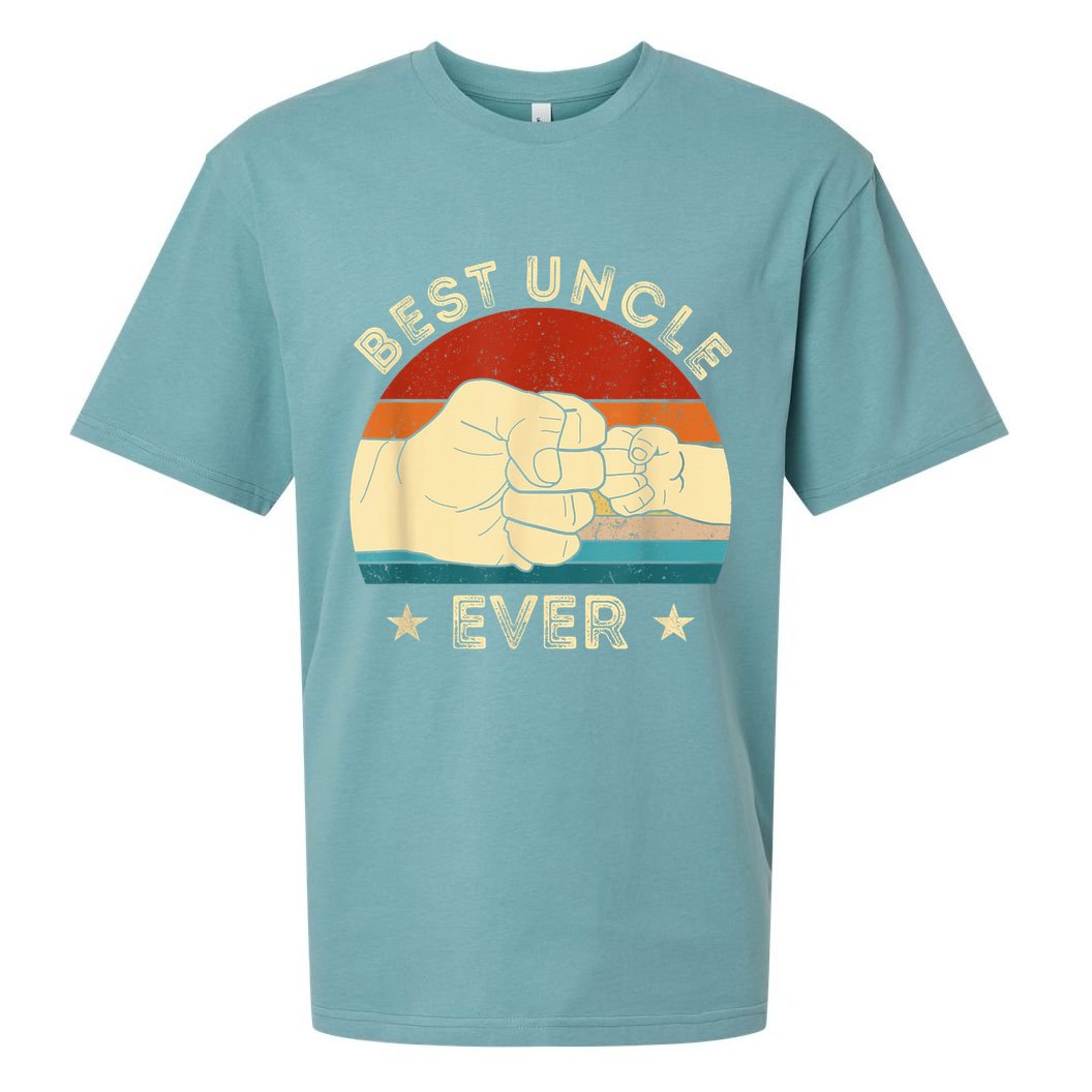 Vintage Best Uncle Ever Fist Bump Funny Uncle Fathers Day Sueded Cloud Jersey T-Shirt