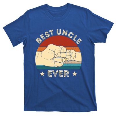 Vintage Best Uncle Ever Fist Bump Funny Uncle Fathers Day Funny Gift T-Shirt