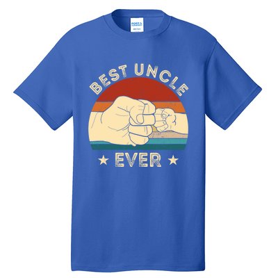 Vintage Best Uncle Ever Fist Bump Funny Uncle Fathers Day Funny Gift Tall T-Shirt