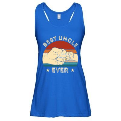 Vintage Best Uncle Ever Fist Bump Funny Uncle Fathers Day Funny Gift Ladies Essential Flowy Tank