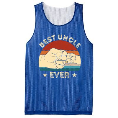 Vintage Best Uncle Ever Fist Bump Funny Uncle Fathers Day Funny Gift Mesh Reversible Basketball Jersey Tank