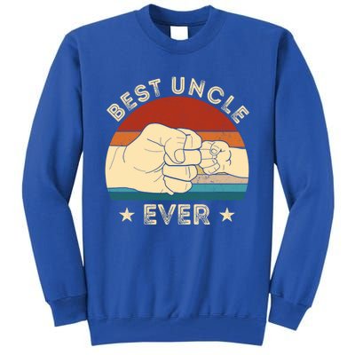 Vintage Best Uncle Ever Fist Bump Funny Uncle Fathers Day Funny Gift Tall Sweatshirt