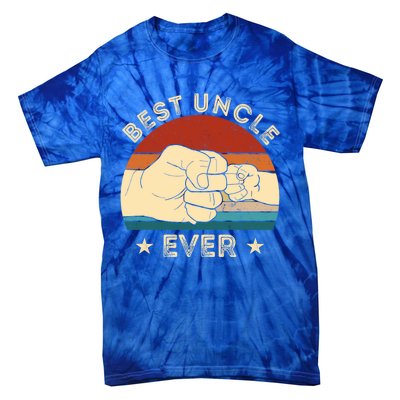 Vintage Best Uncle Ever Fist Bump Funny Uncle Fathers Day Funny Gift Tie-Dye T-Shirt